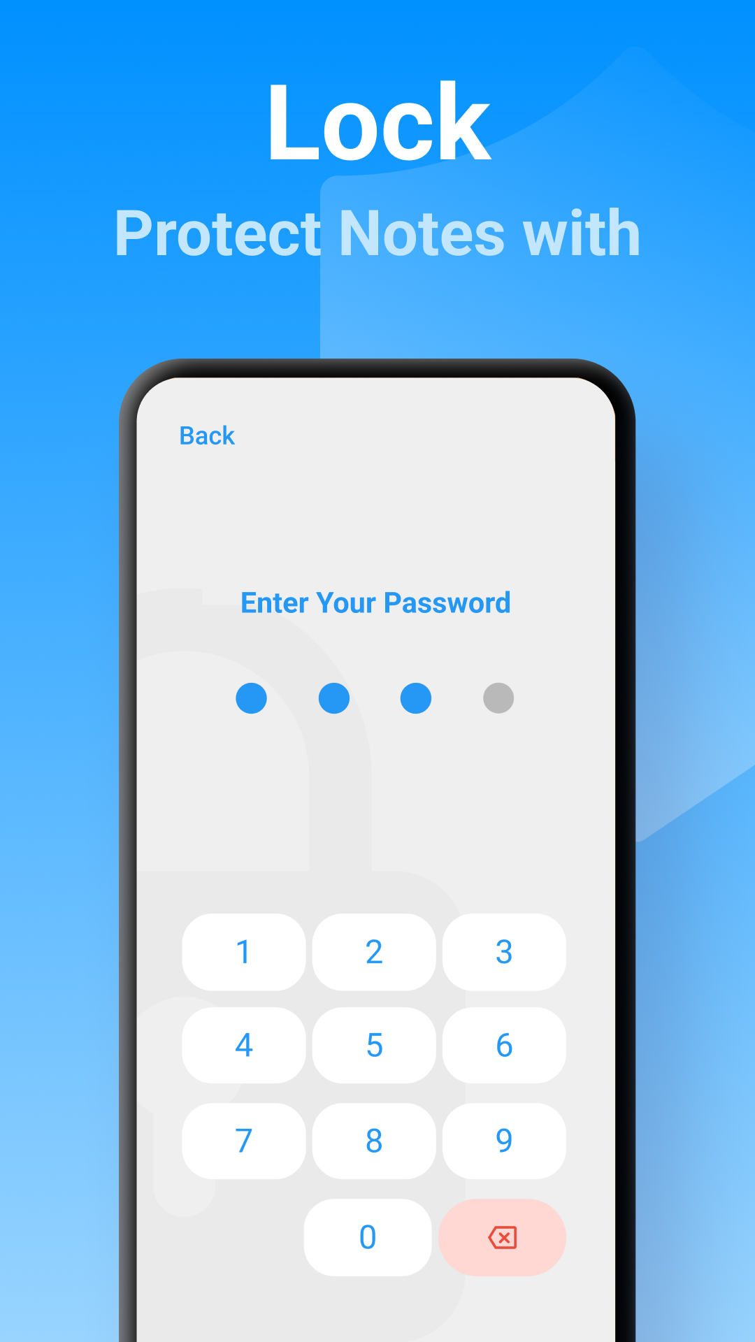 Password-protected notes